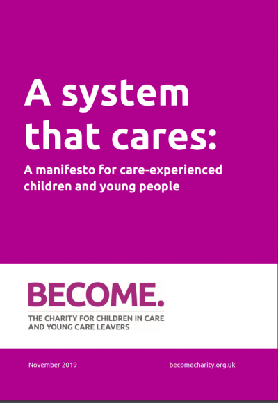 Cover for 'A system that cares' report