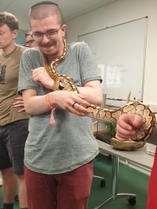 PGCE Science snakes in the lab visit