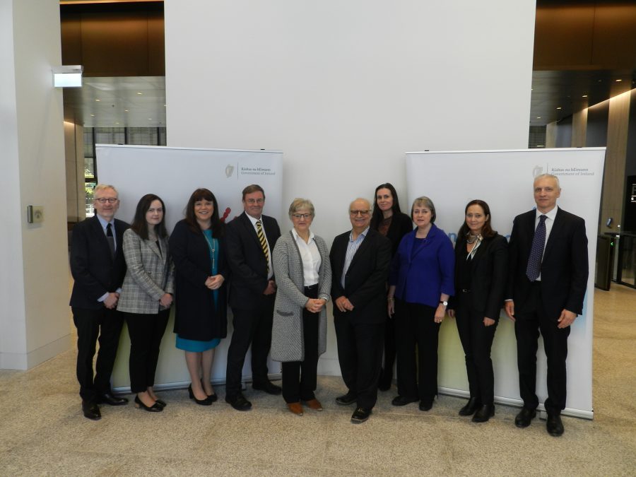 Ted Melhuish with members of the Irish Government