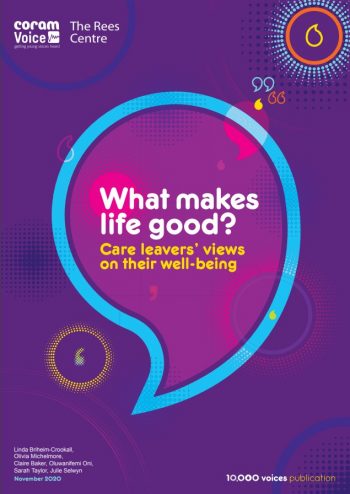 Coram Voice/Rees Centre Care Leavers Wellbeing Report