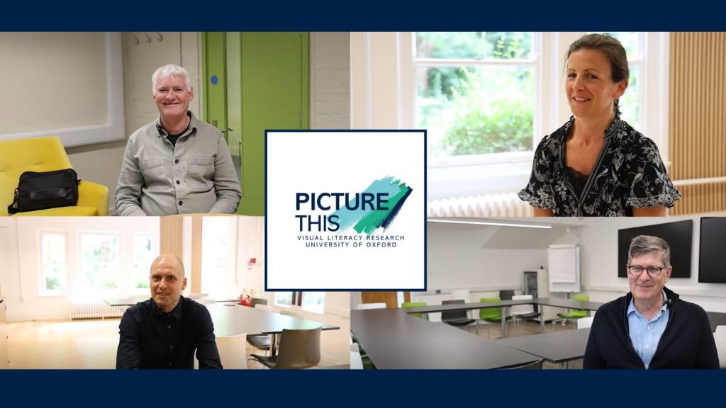 Members of the Picture This team laughing and the logo.