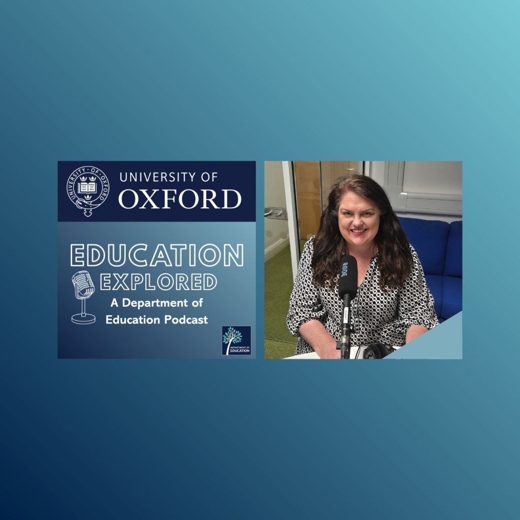 Education Explored logo and Dr Sara Ratner.
